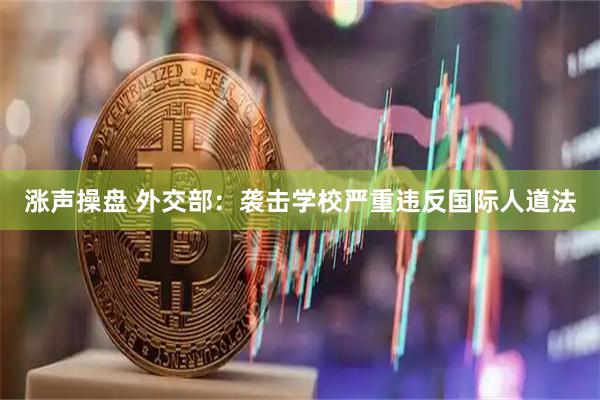 涨声操盘 外交部：袭击学校严重违反国际人道法